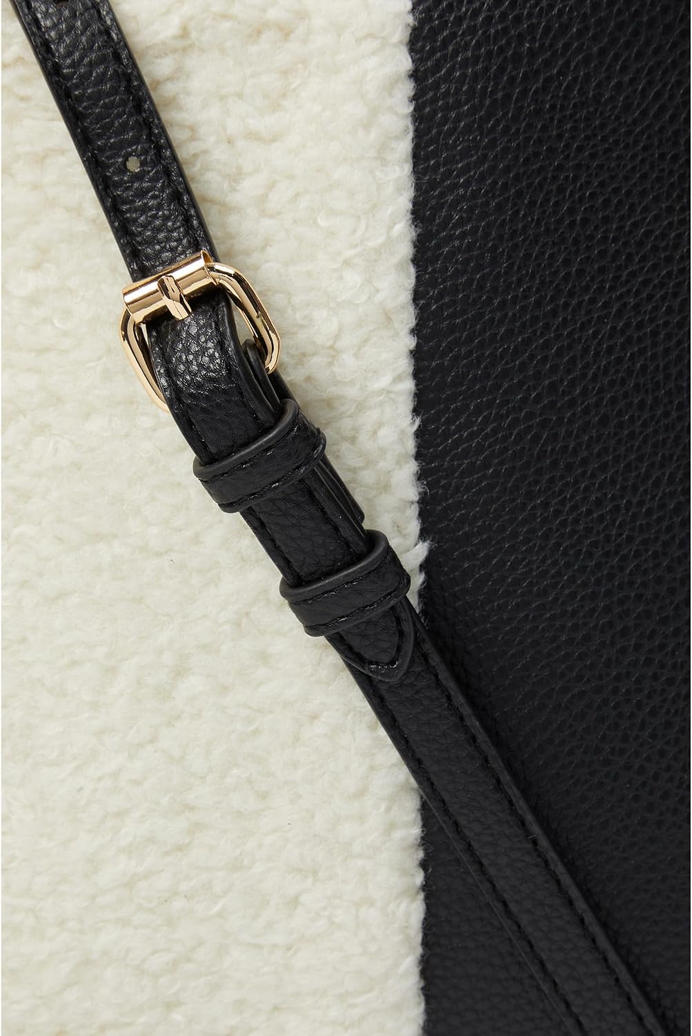 Anne Klein Womens Anne Klein Mini Convertible Sherpa Tote