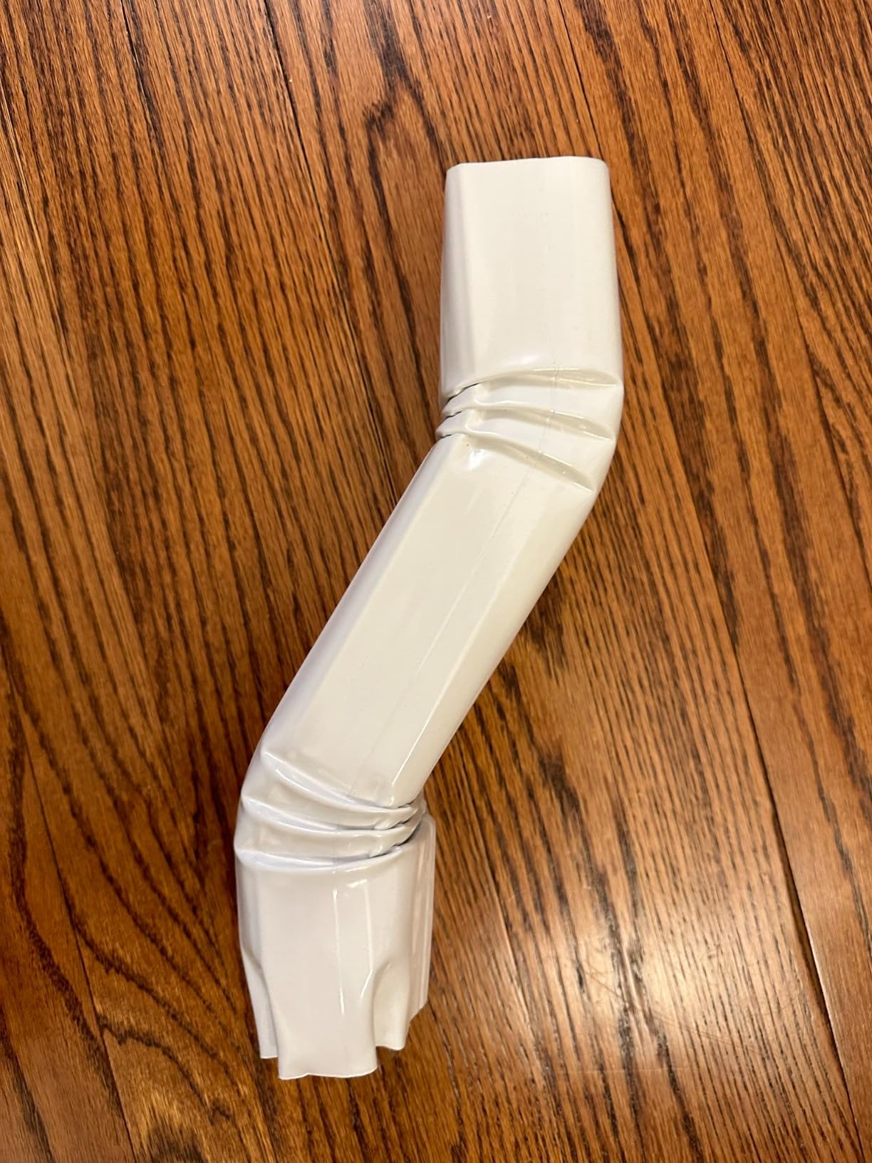 3/mo Finance Gutter Downspout OFFSET White (Gloss) Aluminum gutter