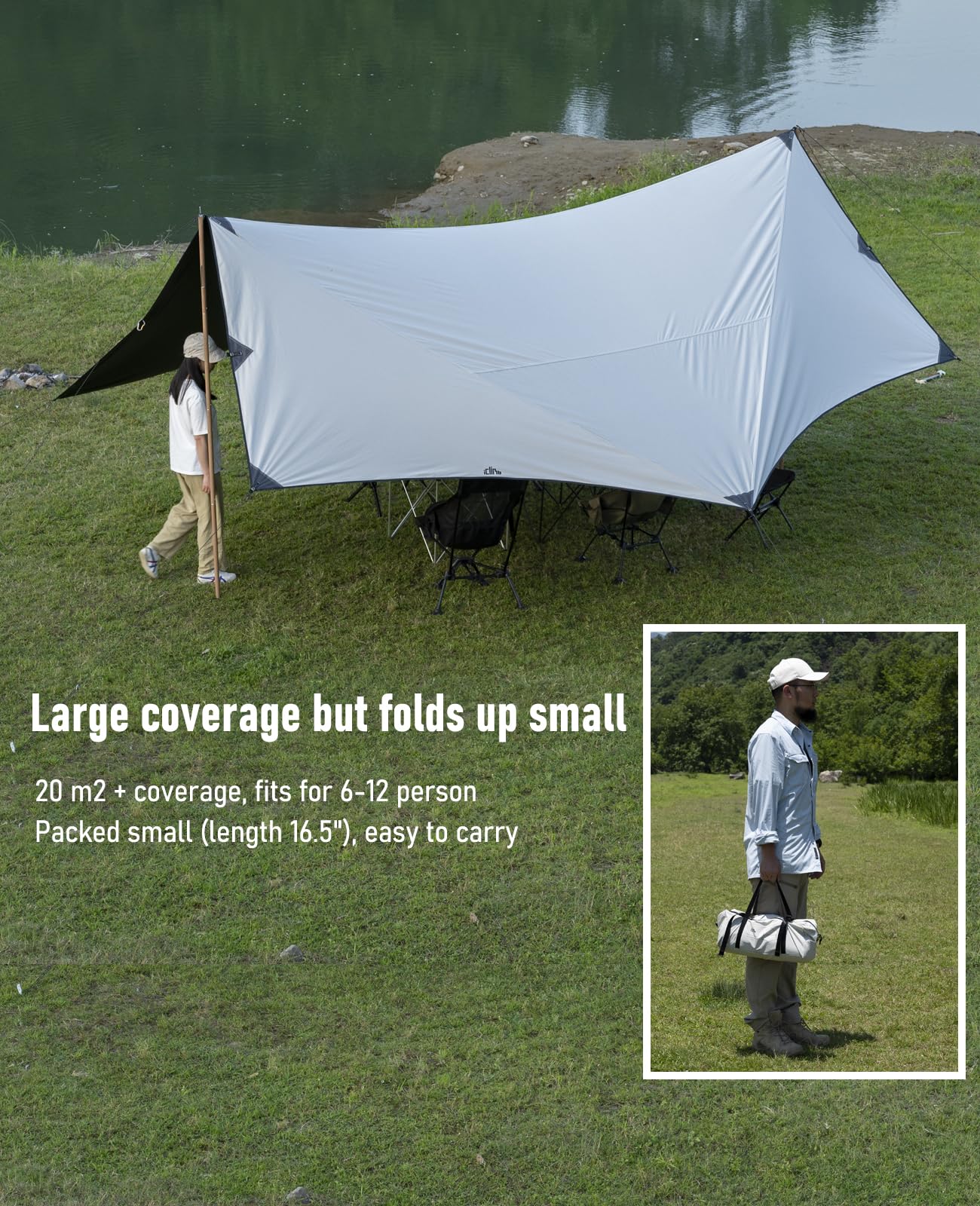 Lona Impermeable Para Tienda De Campaña Y Hamaca Para Acampa | Meses