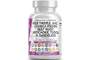 Liver Cleanse & Detox Supplement - 3000mg Milk Thistle, 2000mg NAC & Chanca Piedra