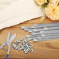 Vista 8 de PATIKIL 24 corsés en espiral de acero de metal, deshuesado de metal de 13.7 pulgadas con 24 puntas de deshuesado de acero, estructura