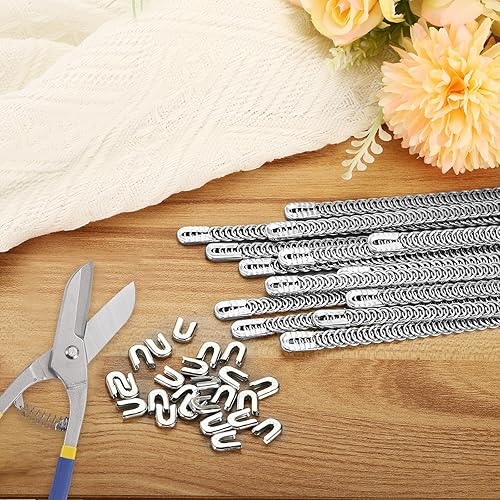 Miniatura 8 de PATIKIL 24 corsés en espiral de acero de metal, deshuesado de metal de 13.7 pulgadas con 24 puntas de deshuesado de acero, estructura y forma para