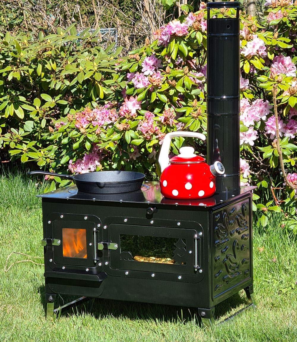 Outdoor-Küchenofen ROSALIE, Pizzaofen & Zeltofen schwarz
