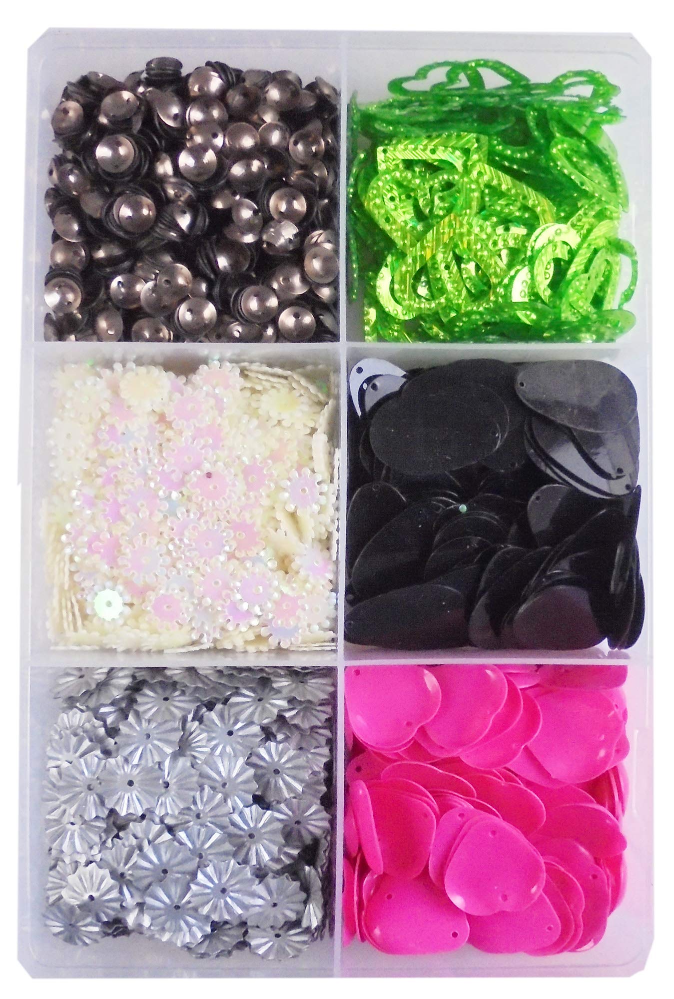 eshoppee 150 gm Multicolor Multi Shape Round Shape Sequins Sitara, for Jewellery Making Embroidery Material Art and Craft DIY kit, Glitter Sequince Beads (17)-image-32