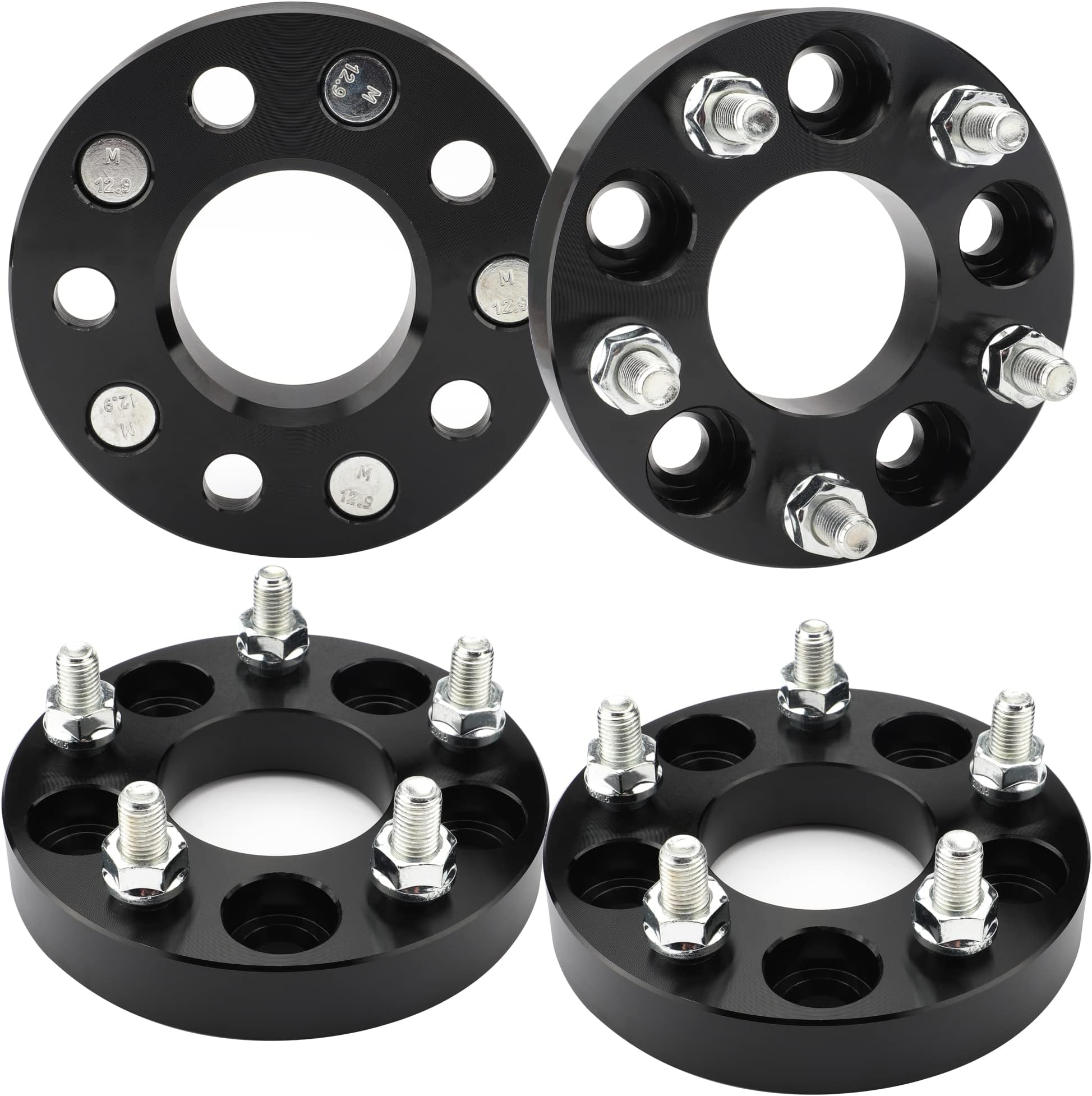 EZISOE 5X110 to 5x114.3 Wheel Adapters, 1 inch 5x110 mm to 5x4.5 inch Wheel Spacers