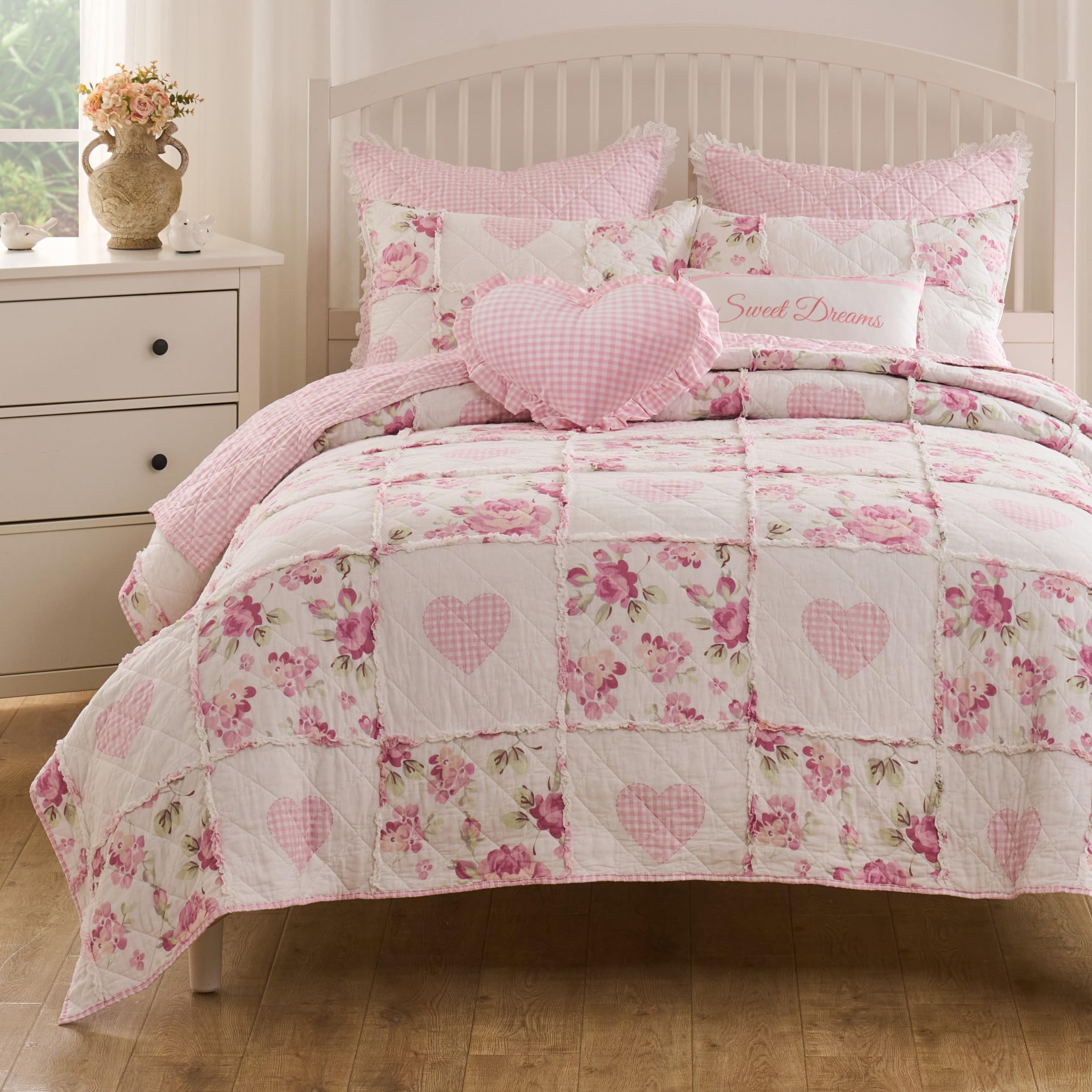 Amazon.com: Greenland Home Fashions Veronica's Hearts Shabby Chic
