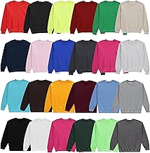 BILLIONHATS Mens Adult Crewneck Fleece Lined Pullover Sweatshirt Bulk, Mixed Assorted, Wholesale Donation Homeless