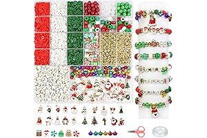 3300+Pcs Christmas Clay Beads Bracelet Making Kit