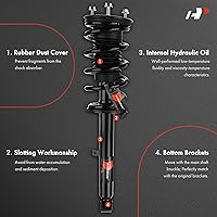 Vista 3 de A-Premium Par de suspensión delantera (2) Conjunto completo de amortiguador y resorte helicoidal Compatible con Lexus IS250 IS350 2006-2013