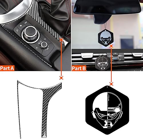 Vista 18 de RRX Cubierta de perilla multimedia central para coche, botón de controlador multimedia, adhesivo para consola central, accesorios interiores