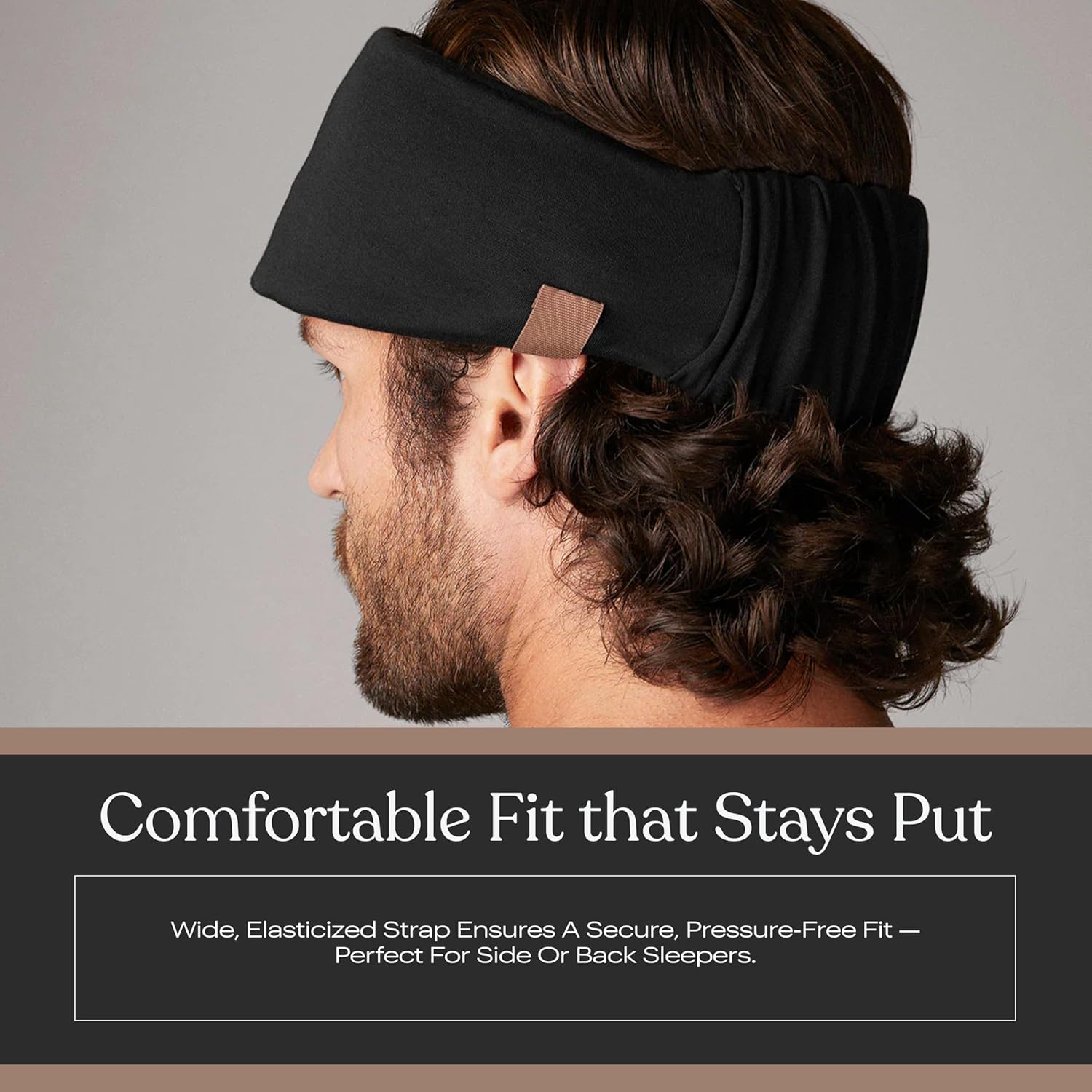 Lunya Washable Silk Sleeping Mask - Thermoregulating Mulberry Silk, Light Blocking and Comfortable Fit – Sleep Mask for Women and Men with Box - Immersed Black - Small - Image 5