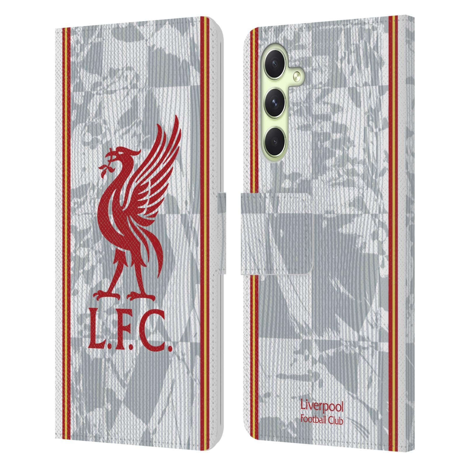 Head Case Designs Officially Licensed Liverpool Football Club Third Kit 2024/25 Leather Wallet Case Compatible With Samsung Galaxy A54 5G
