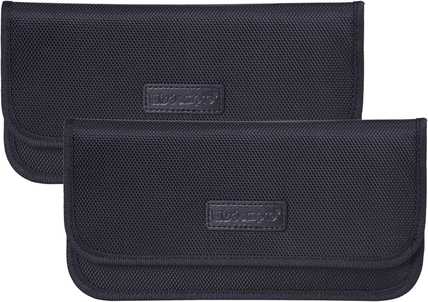 – wisdompro Faraday Bag, 2 Pack of RFID Signal Blocking Bag Shielding Pouch Wallet Case for Cell Phone Privacy Protection and Car Key FOB (Black)