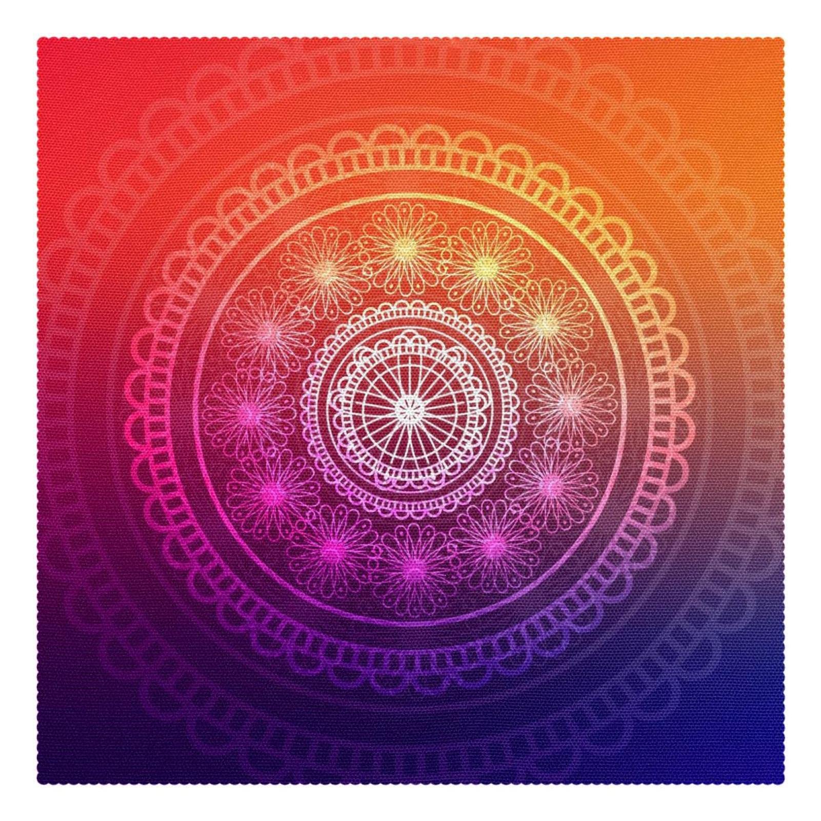 Set de table mandala en lot de 4 aux finitions graphiques soignées