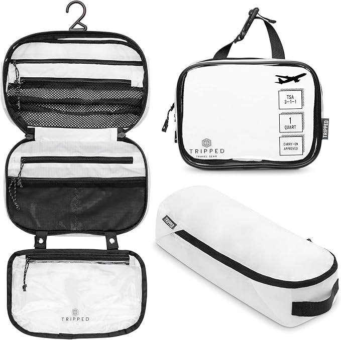 Toiletry Bag Kit Set Hanging Travel Toiletry Bag + 311 TSA