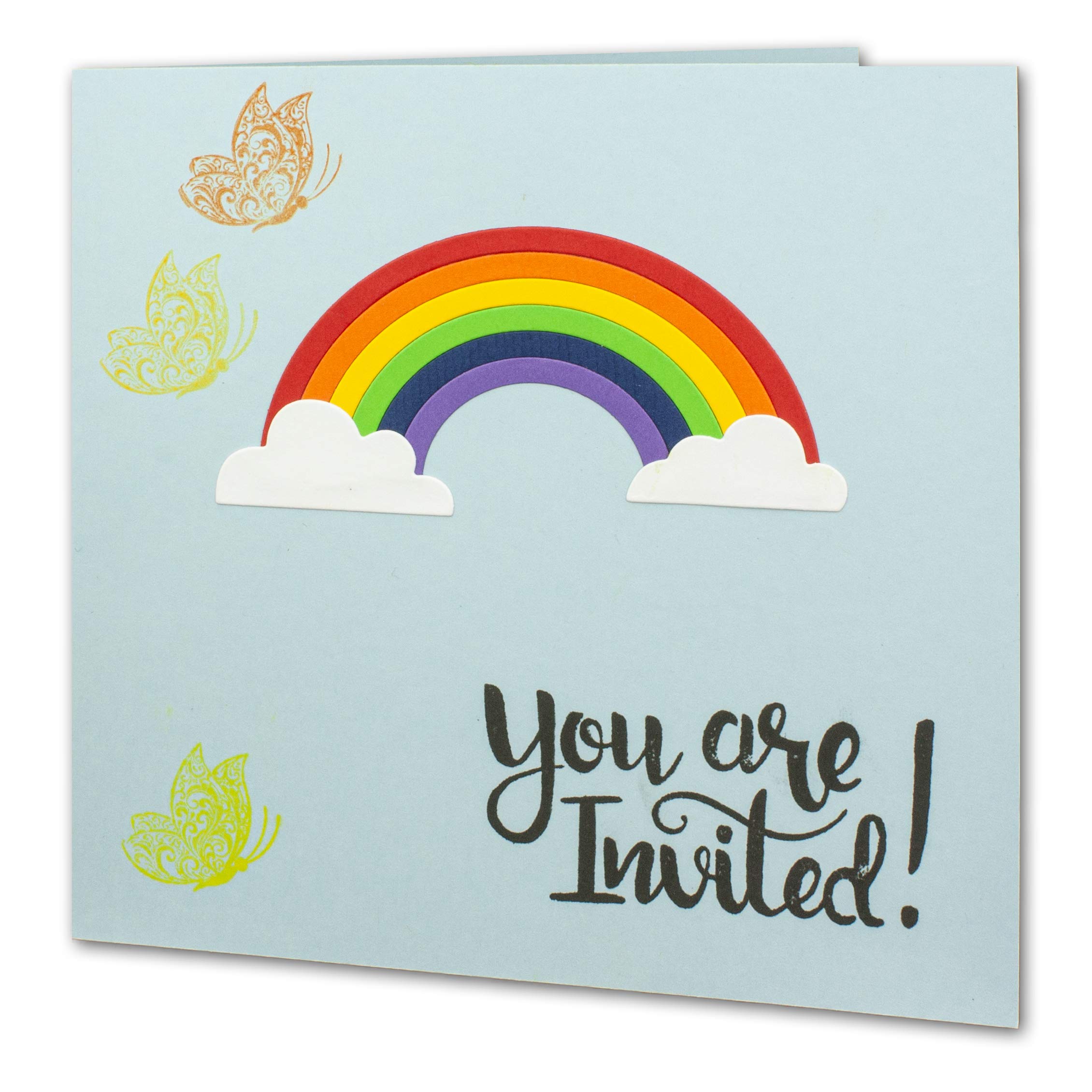 NEUSER PAPIER 25x colored mixed folding cards square 15 x 15 cm Color Mix Various designs Gustav NEUSER Colorful - Image 4
