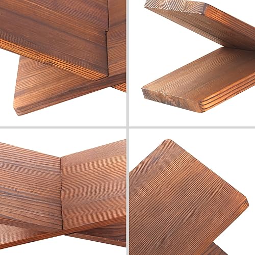 Miniatura 6 de Soporte para libros para lectura, soporte de libros de madera maciza para libros abiertos y cerrados, libros de cocina, revistas, libros de texto