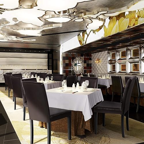 Miniatura 2 de Yaheetech Sillas de comedor laterales de poliuretano con superficie impermeable y patas de madera para cocina, restaurante y sala de estar, juego