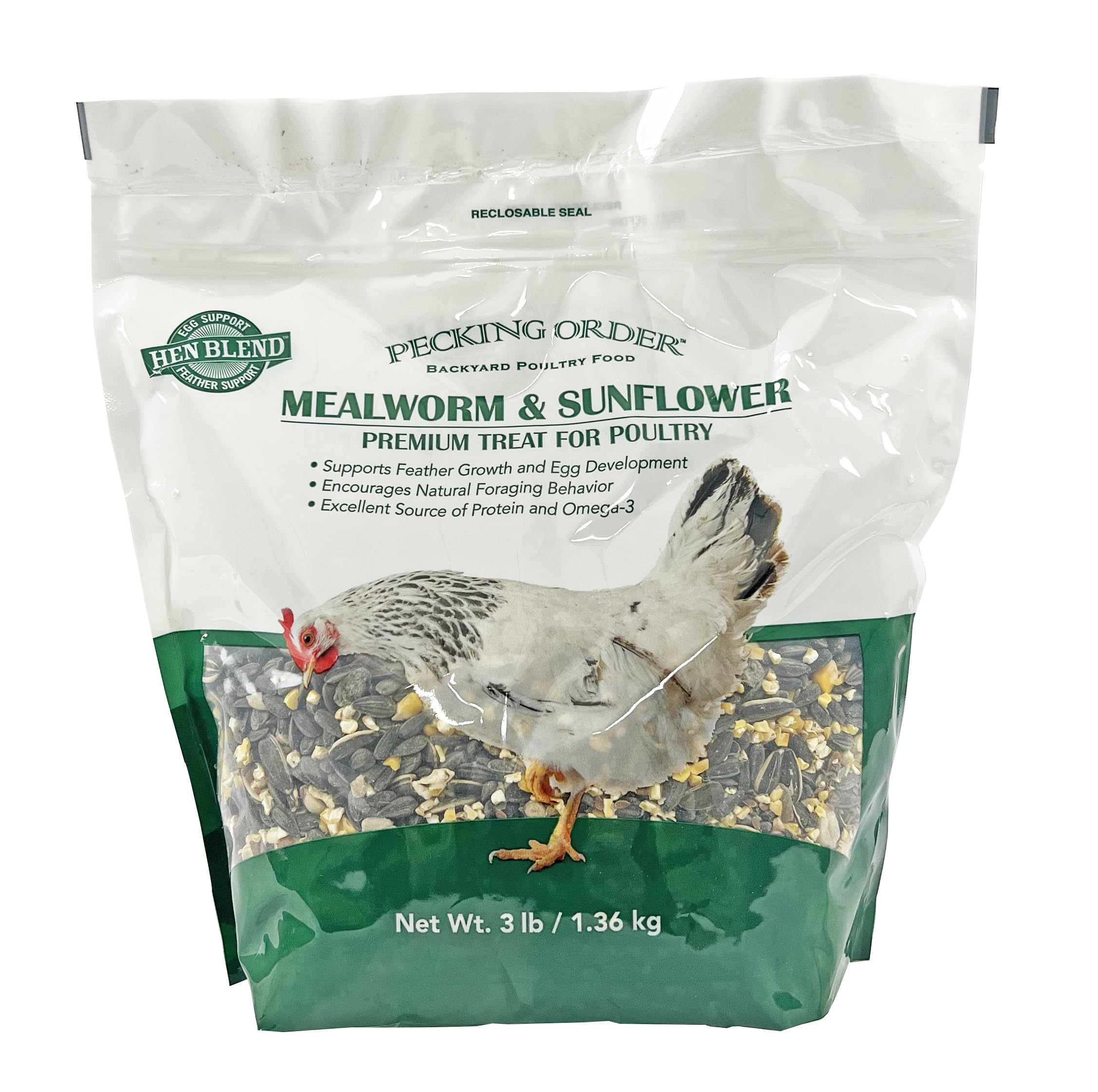 Pecking Order Mealworm &amp; Sunflower Treat Blend - 3 LB