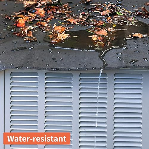 Miniatura 7 de Qualward Cubierta de malla para aire acondicionado para unidades exteriores de 28 x 28 pulgadas, cubierta superior universal de aire acondicionado