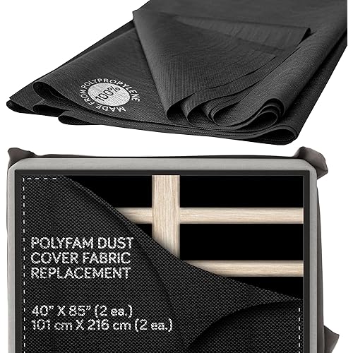 Bed Dust Cover – Bottom Cloth/Replacement Fabric for Underside of Mattress Box Spring or Foundation – Cambric Fabrics – Dust Covers-Upholstery Fabric for Bed, King/Cal-King 40" x 85"