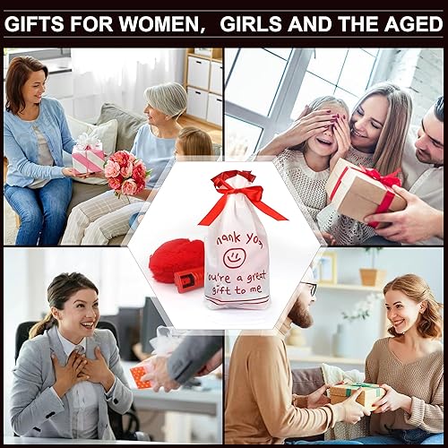 Miniatura 7 de Keychain Set for Women with Alarm, Pom Pom, Whistle, Gifts for Girls, Friends, Women, Mom and Daughter