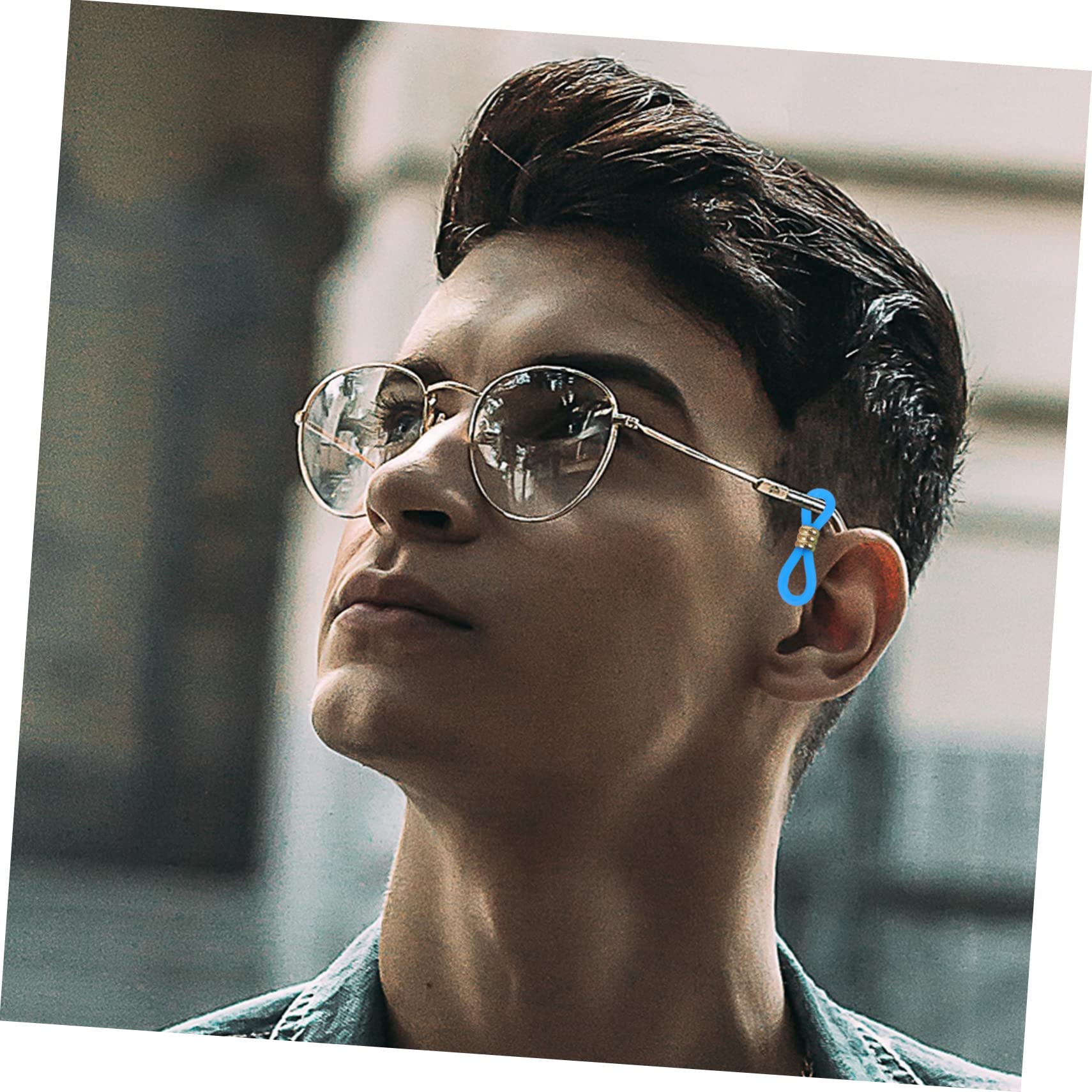 LIFKOME Connecteurs de Chaîne pour Cordon Lunettes et Usage Quotidien Sport Antidérapants en Silicone et Métal, Lot de 60 Pièces, Accessoires Réglables Couleur Aléatoire pour Lunettes