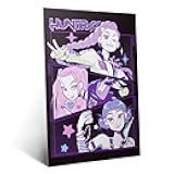 Displate Metal Poster KPop Demon Hunters - Netflix - Huntrx Rumi, Mira, and Zoey - Huntrix Kpop Merch - Collectible Gift – Premium Decorations Wall Art Decor Gifts Movie Posters - 12.6x17.7 in