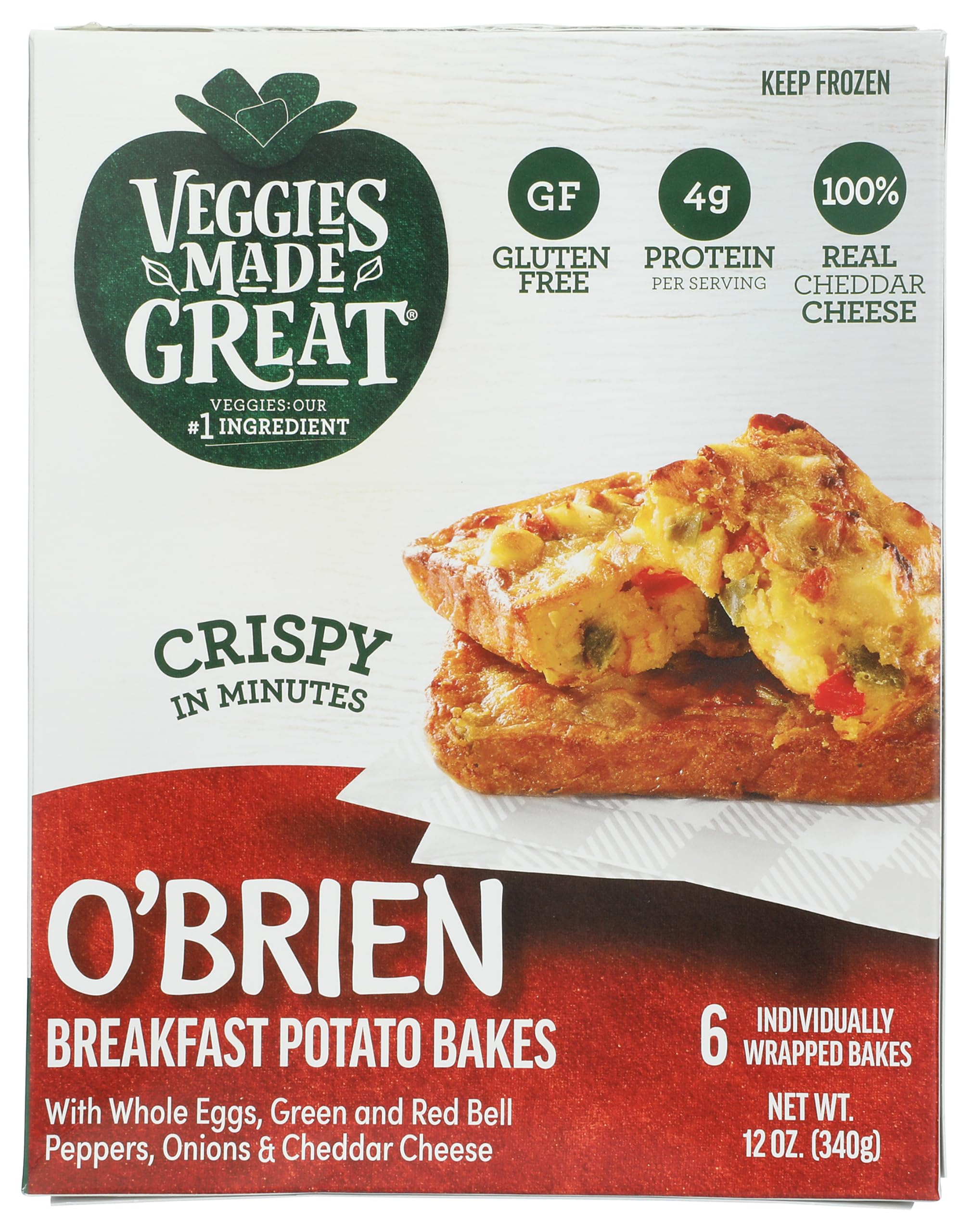 Veggies Made Great O'Brien Breakfast Potato Bake, 6 Count 12 oz (Frozen)