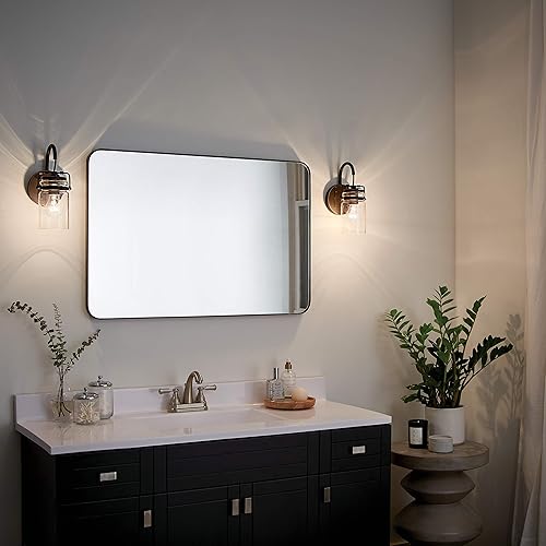 Miniatura 10 de Lámpara de pared Brinley de Kichler, para 1 foco y con pantalla de vidrio transparente, 45576OZ, 100watts, 120 volts