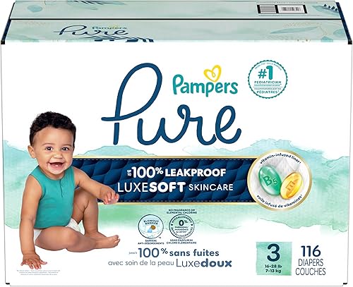 Vista 131 de Pampers Pure Protection - Pañales prémium desechables e hipoalergénicos para bebé, talla 3, 66