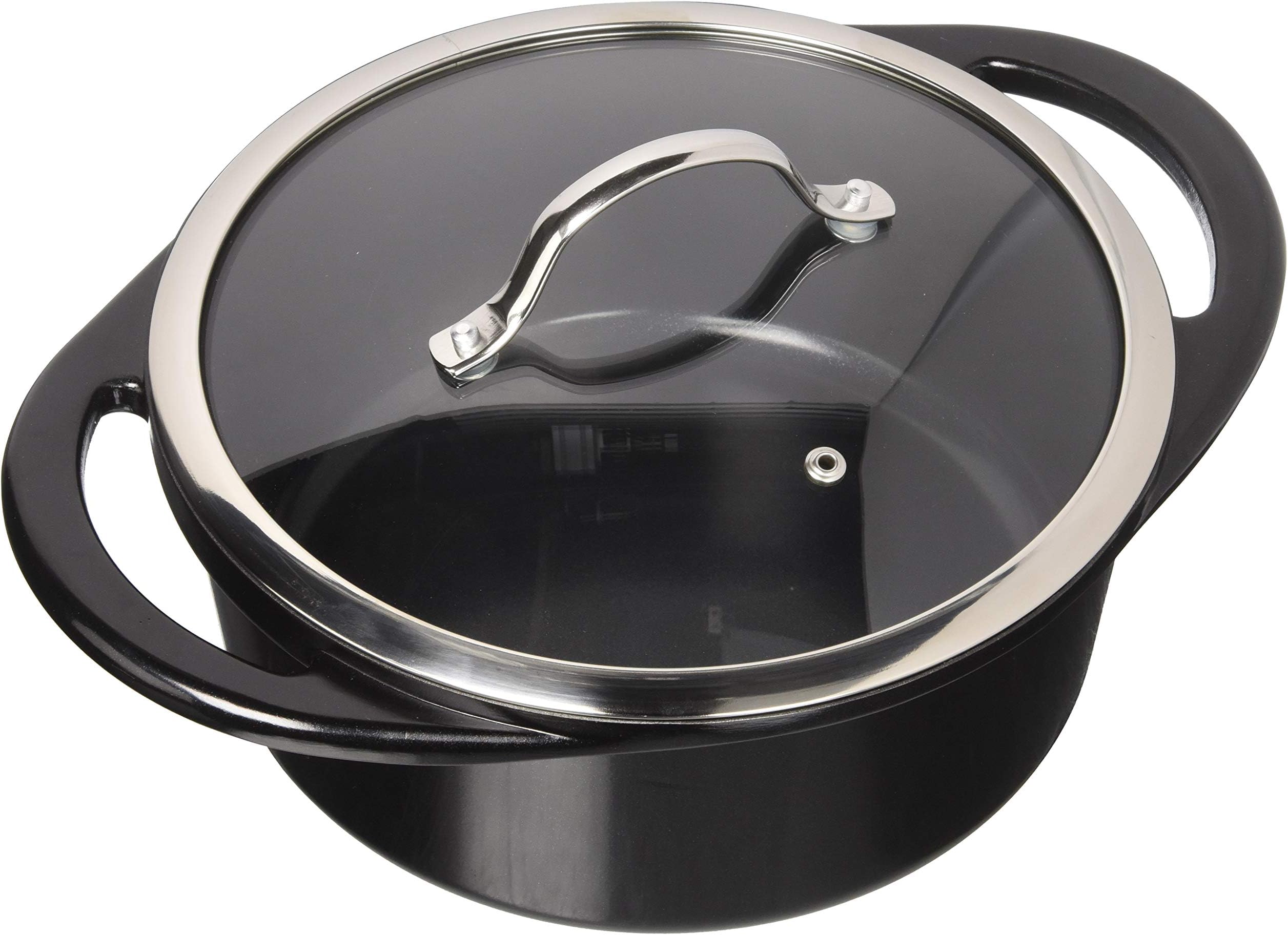 CorVexStock Pot with Lid, Large, Black