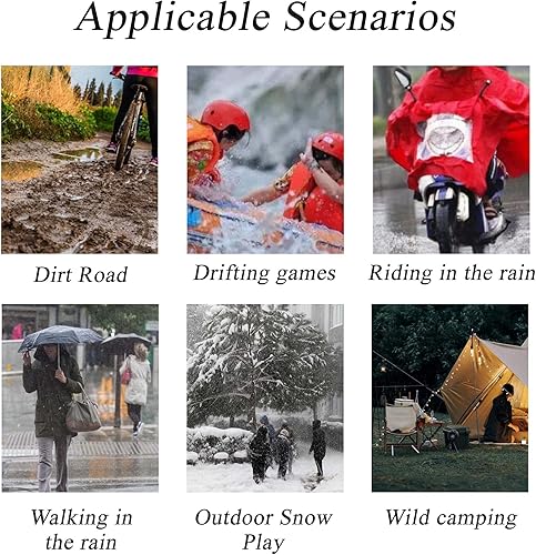Miniatura 6 de SooGree Fundas impermeables para zapatos de lluvia para hombre, reutilizables, plegables, para botas de nieve con reflector, protector de zapatos