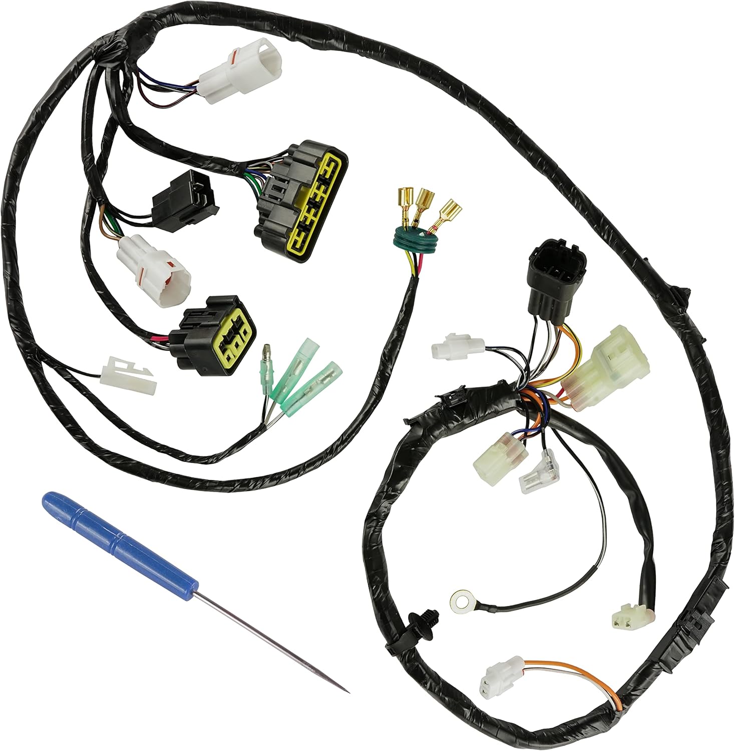 Caltric Wiring Harness Compatible with Suzuki QuadSport Z400 LT-Z400 LTZ400 2x4 2003