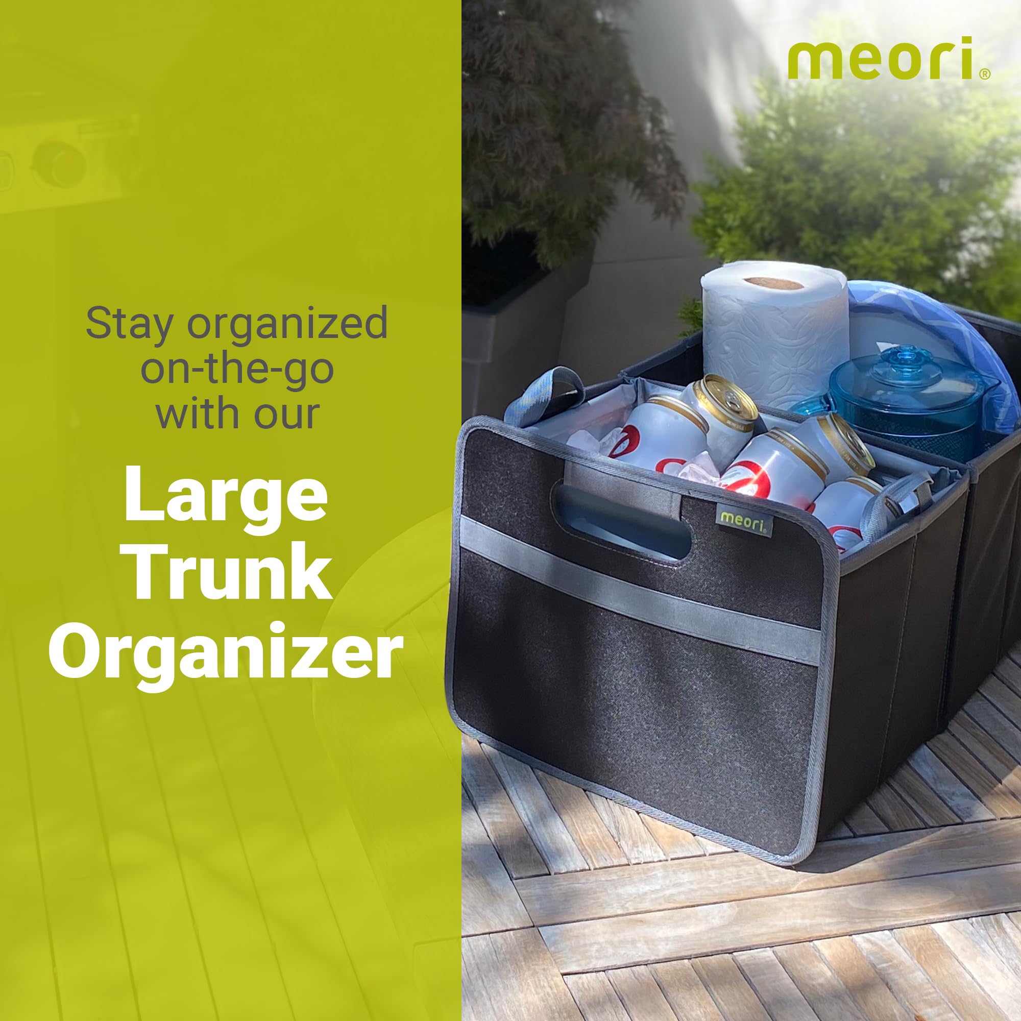 Meori Contenitore Pieghevole Lava 30 l Nero