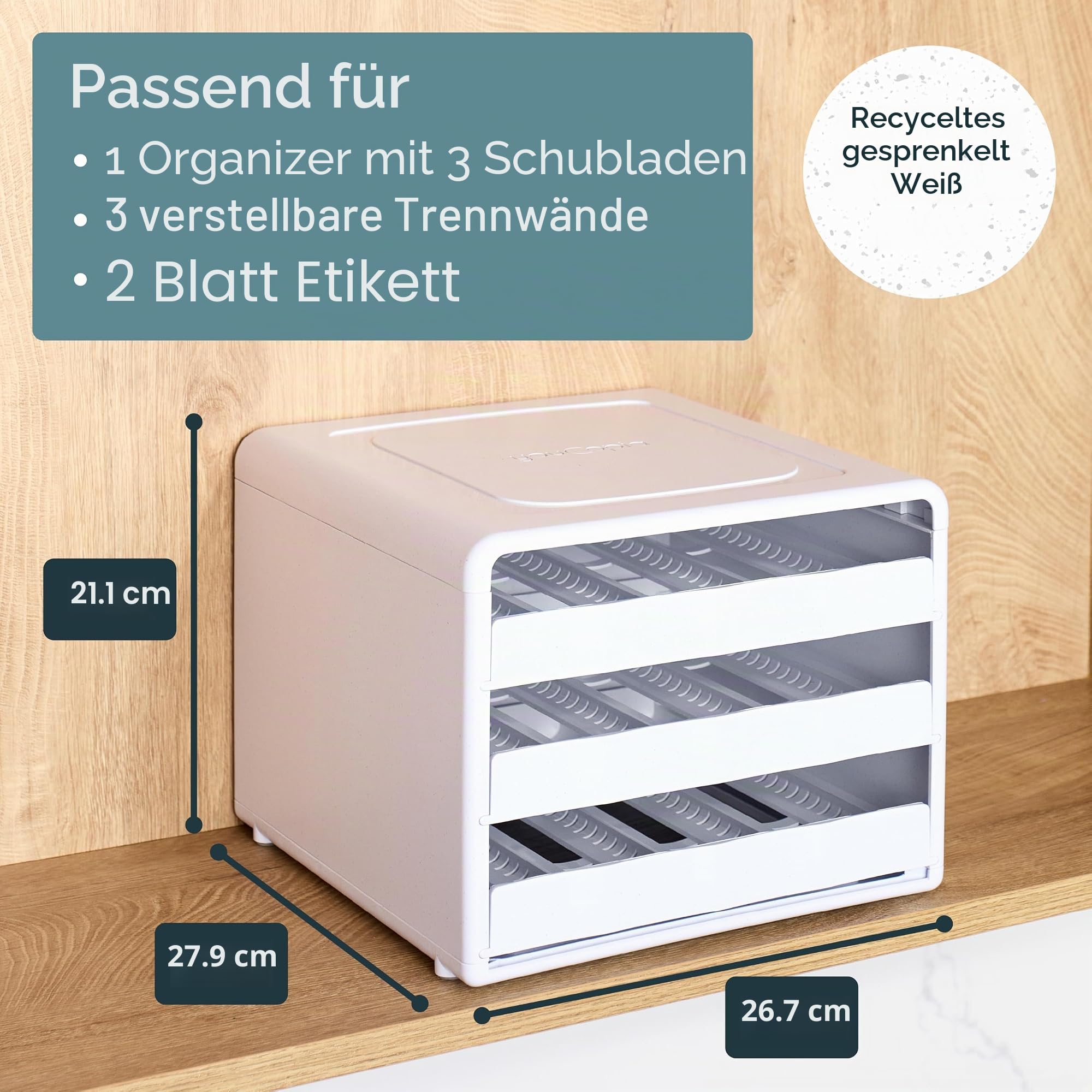 YouCopia SpiceStack verstellbares Gewürzregal, Organizer, ausziehbarer Gewürzhalter für 24 Flaschen, Gewürzhalter für Küchenschrank und Speisekammer, Organisation mit 104 mitgelieferten Etiketten