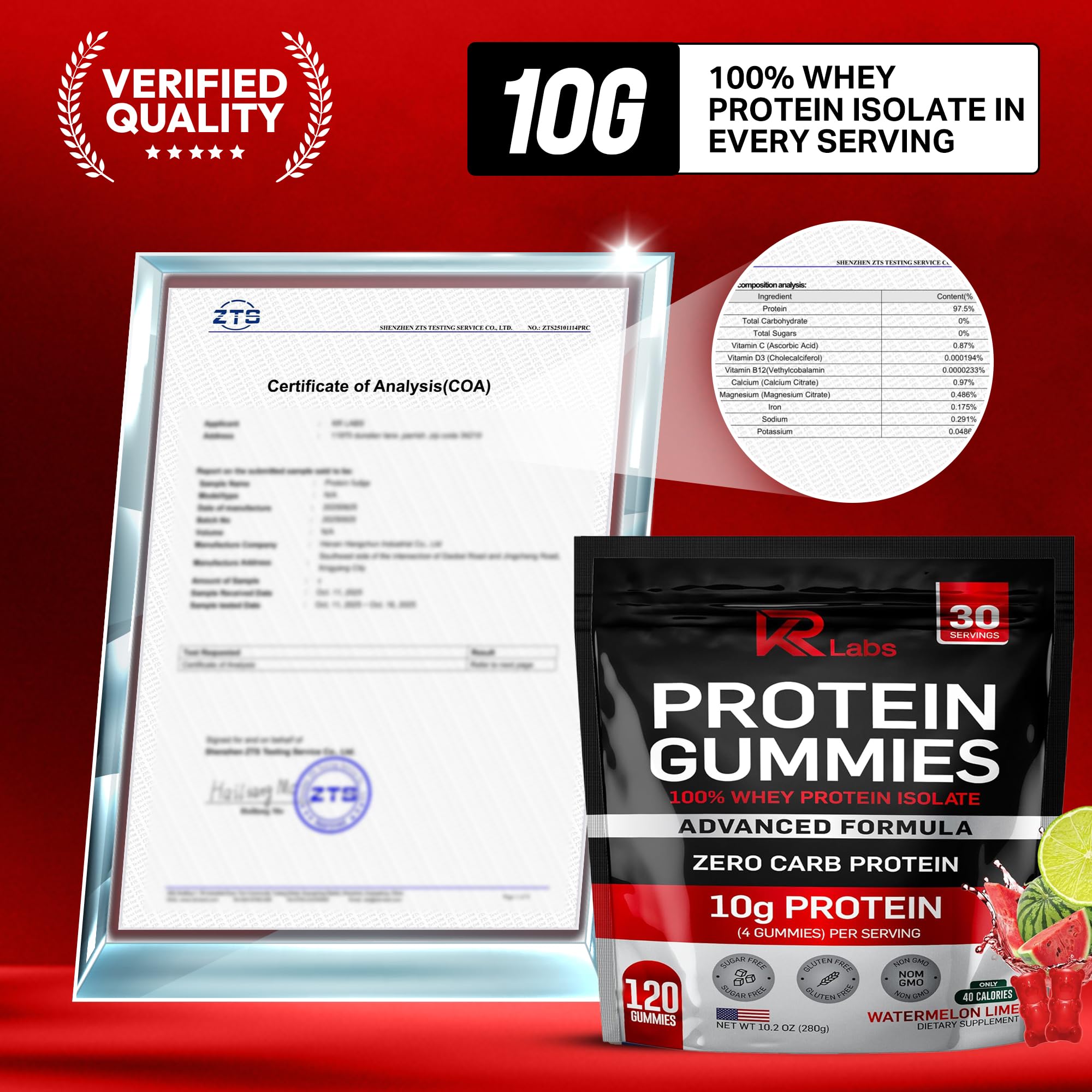 Amazon.com: KR Labs Zero Carb 100% Pure Whey Isolate Protein