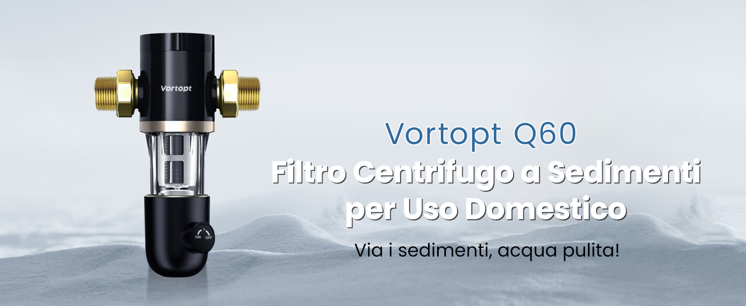 Filtro Acqua Sedimenti Vortopt | Per Pozzo Domestico - 40μm, Manometro, Portata 26 GPM - Foto 4