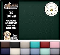 Vista 21 de Gorilla Grip - Tapete de 100% silicona impermeable con borde elevado, sin BPA, para alimentación de mascotas, contiene derrames, protege el piso