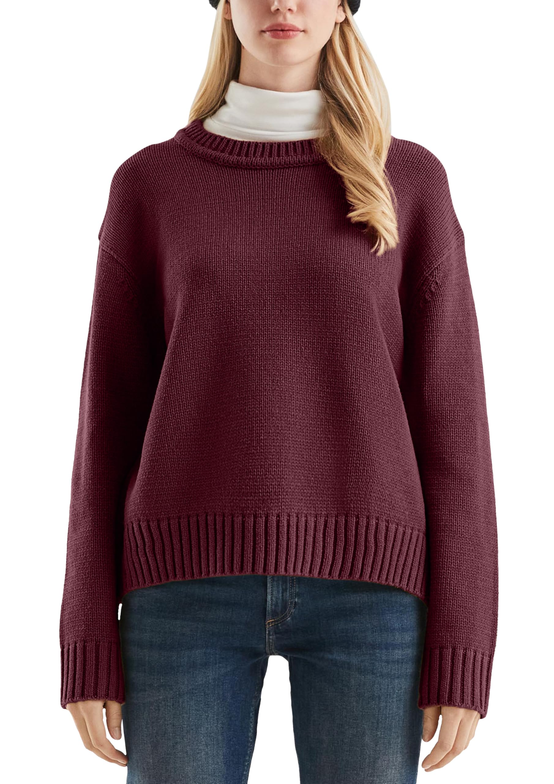 QS Strickpulli aus Baumwollmix