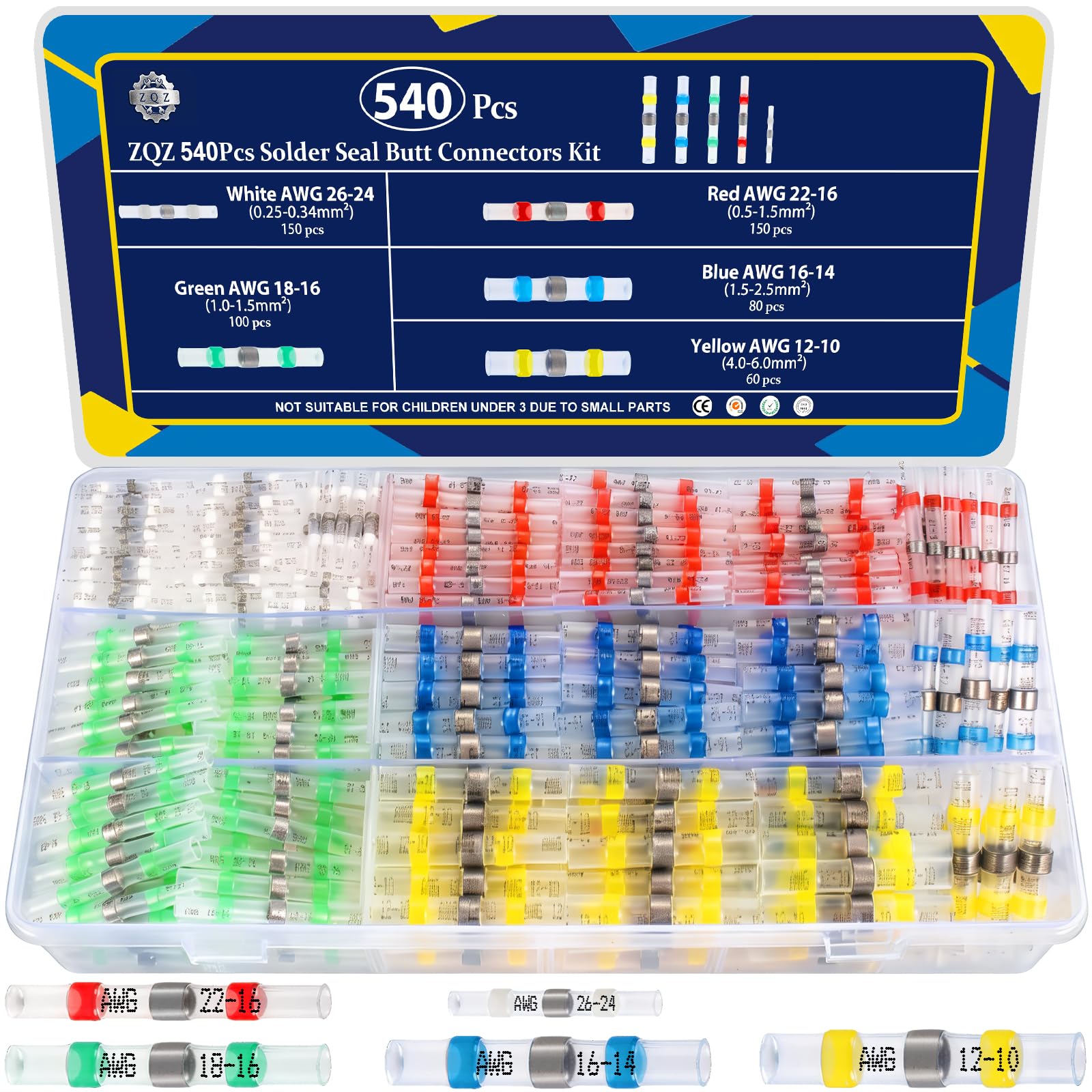 Conectores de alambre termorretráctiles impermeables para un sellado de soldadura sin fallos 8