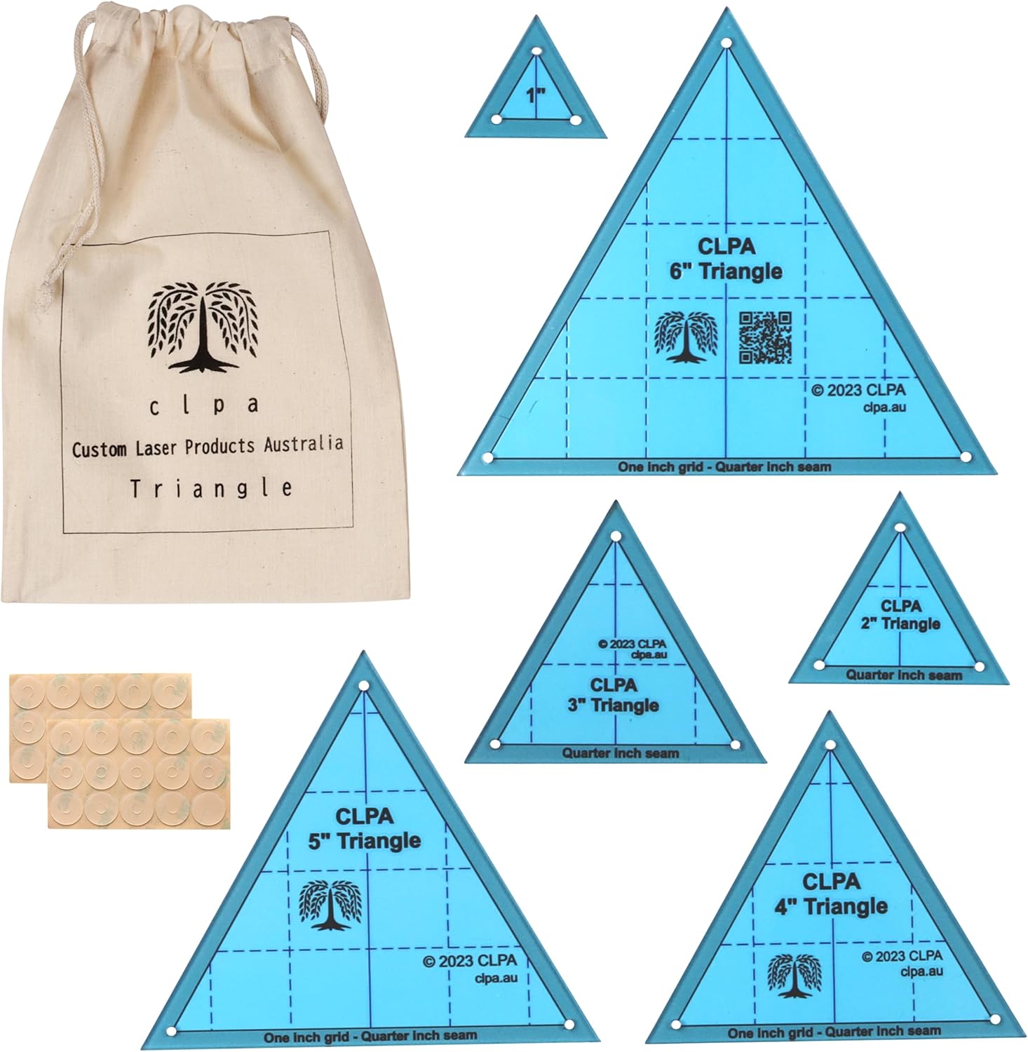 10" Square Acrylic Quilting Template — Quilting Templates Acrylic | Patchwork and English Paper Piecing | Quilting Ruler Template | Clear PETG | Made in Australia