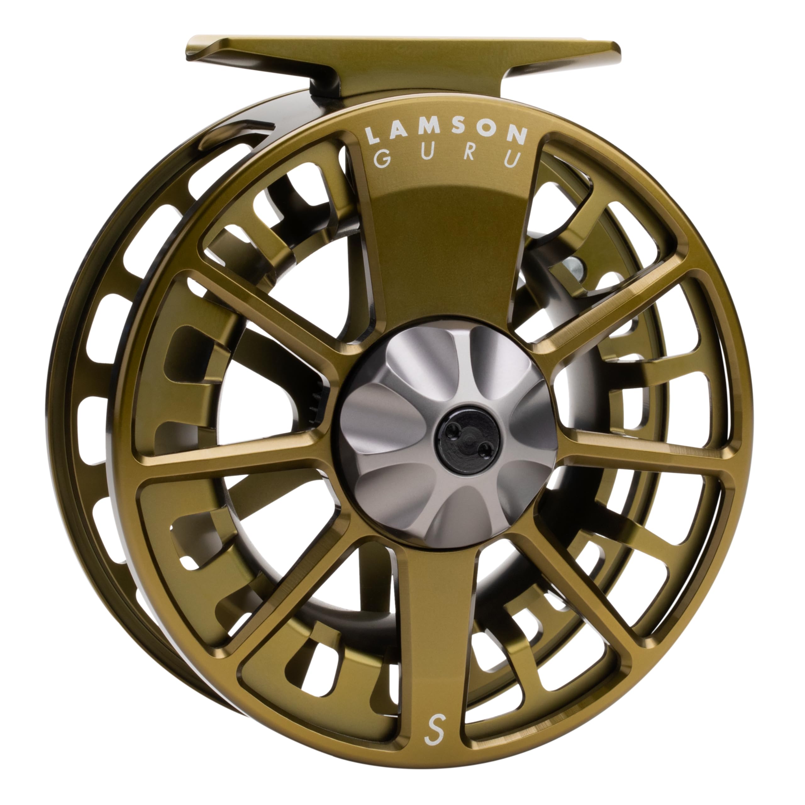 LAMSON | Guru S-Series -3+ Fly Fishing Reel | All-Water | Large Arbor, Fully CNC Machined/Anodized, Lightweight Durability