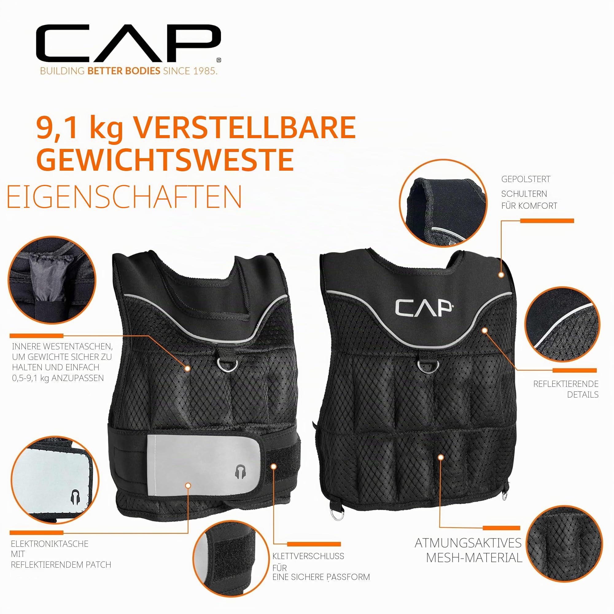 CAP Barbell Verstellbare Gewichtsweste | verschiedene Größen