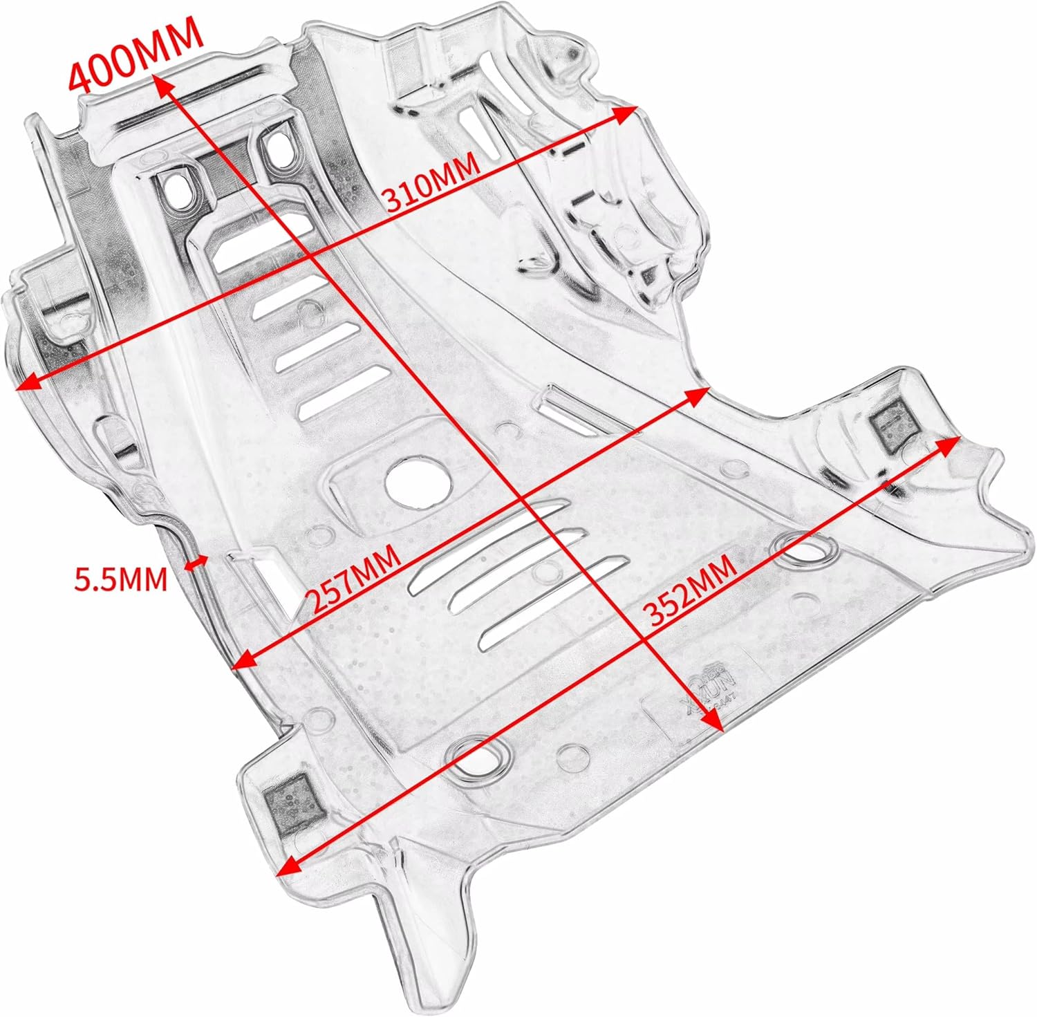 Motorcycle Skid Plate Engine Guard for Honda CRF300 L CRF 300L 2023-2024 Under Protection Cover Glide Accessories (Red)
