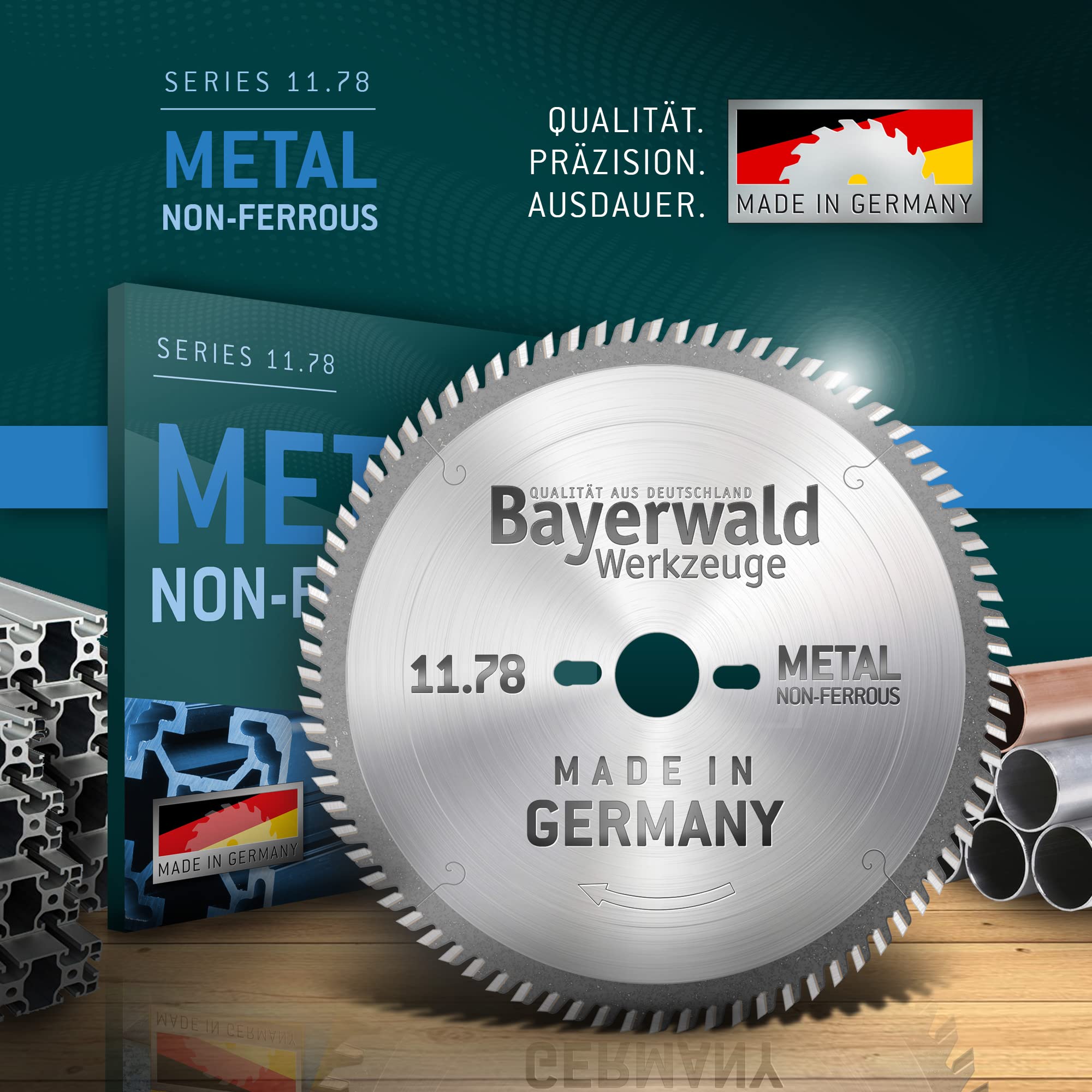 Bayerwald HM - Hoja de sierra circular (350 x 4/2,6 x 32 mm, dentado TF) (84 dientes) Para todos los metales NE Utilizable en sierras circulares de mesa, sierras radiales y sierras de corte doble.