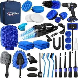 37Pcs Car Detailing Kit Detailing Brush Set Car Wash Cleaning Kit Blue