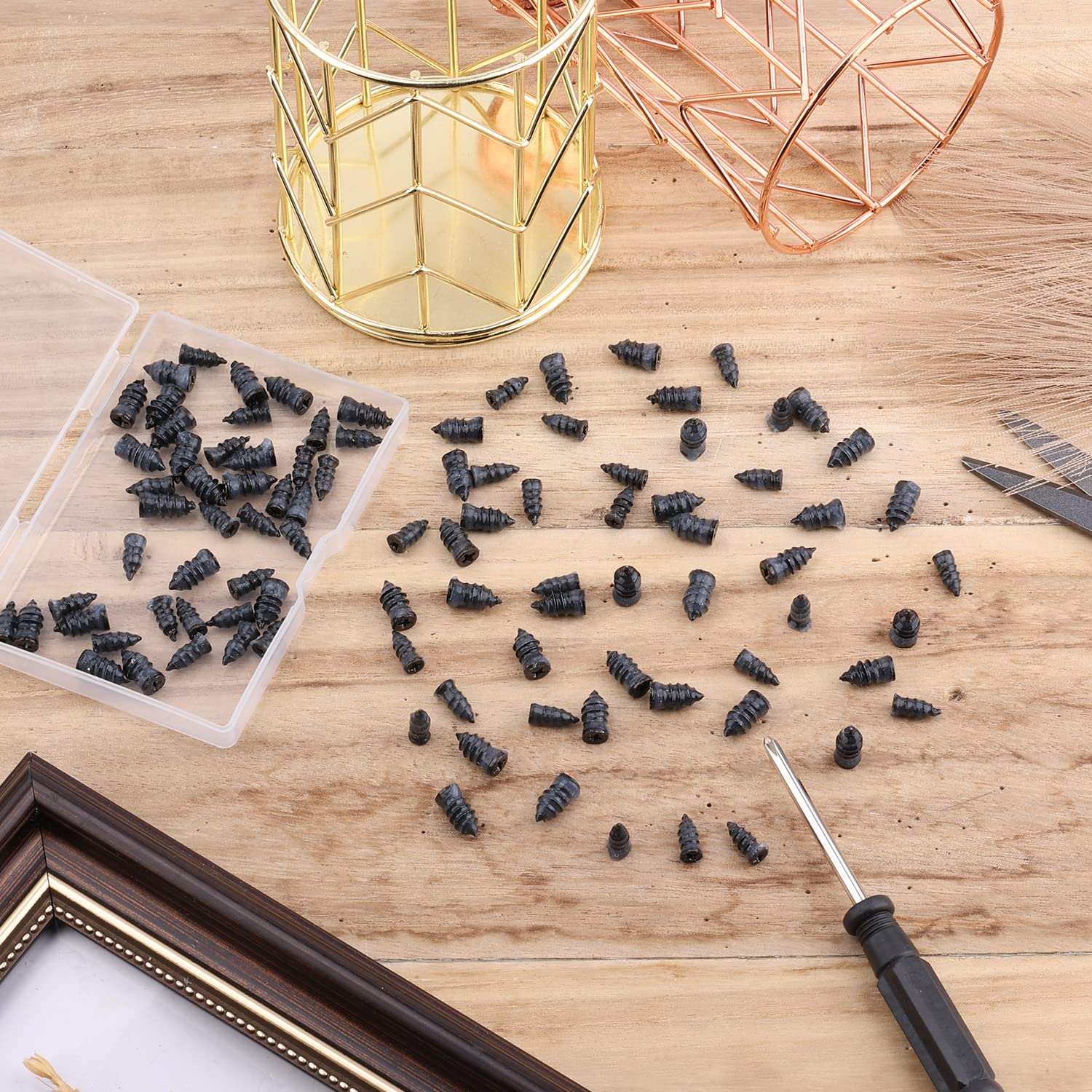 Kit Riparazione Pneumatici 100 Pezzi Con Cacciavite E Tappi In Gomma Per Foratura