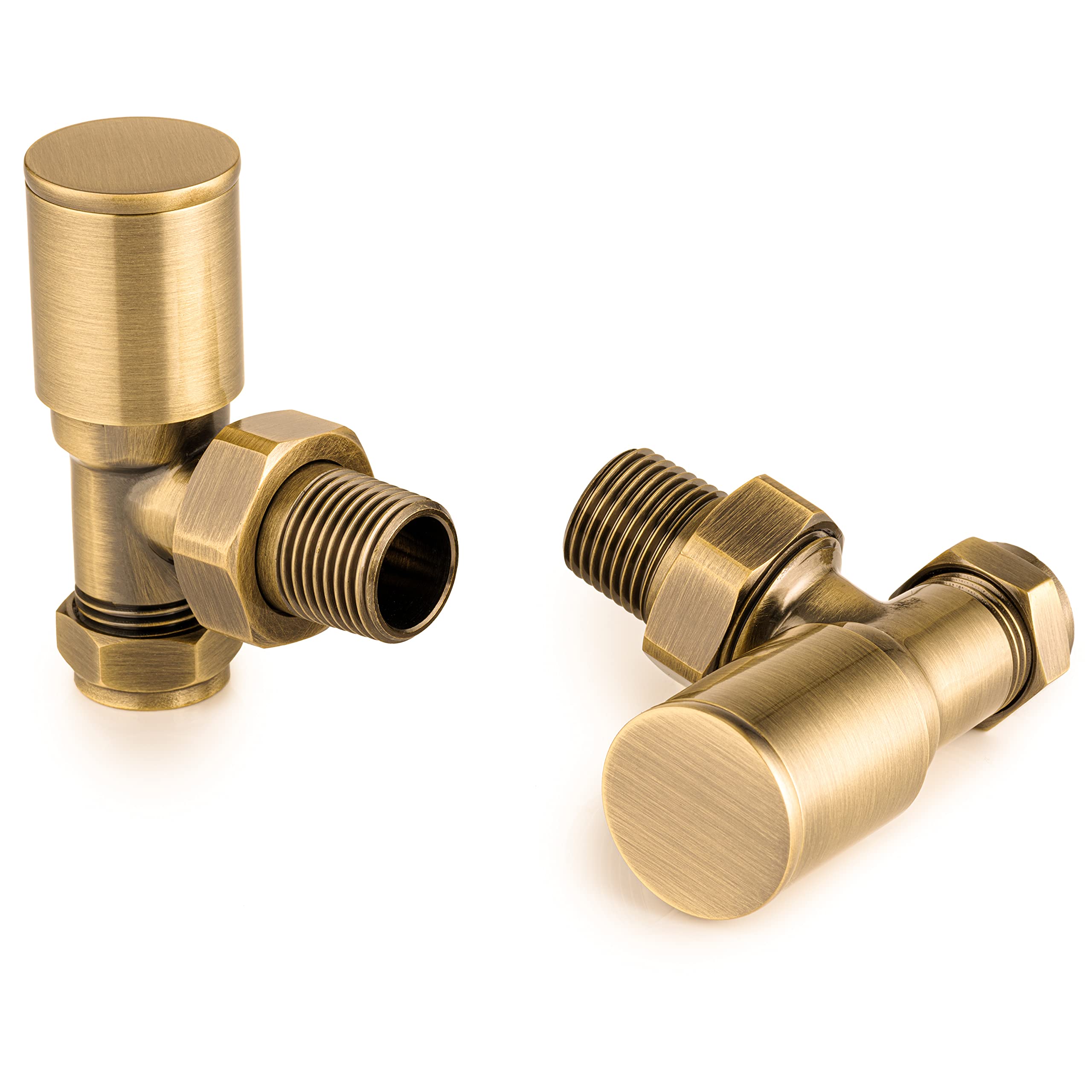 Robinets de radiateur en or - Robinets de radiateur en laiton antique, Robinets de radiateur en cuivre | Sèche-serviettes en or, Robinet de radiateur en or et sèche-serviettes en laiton (15mm)
