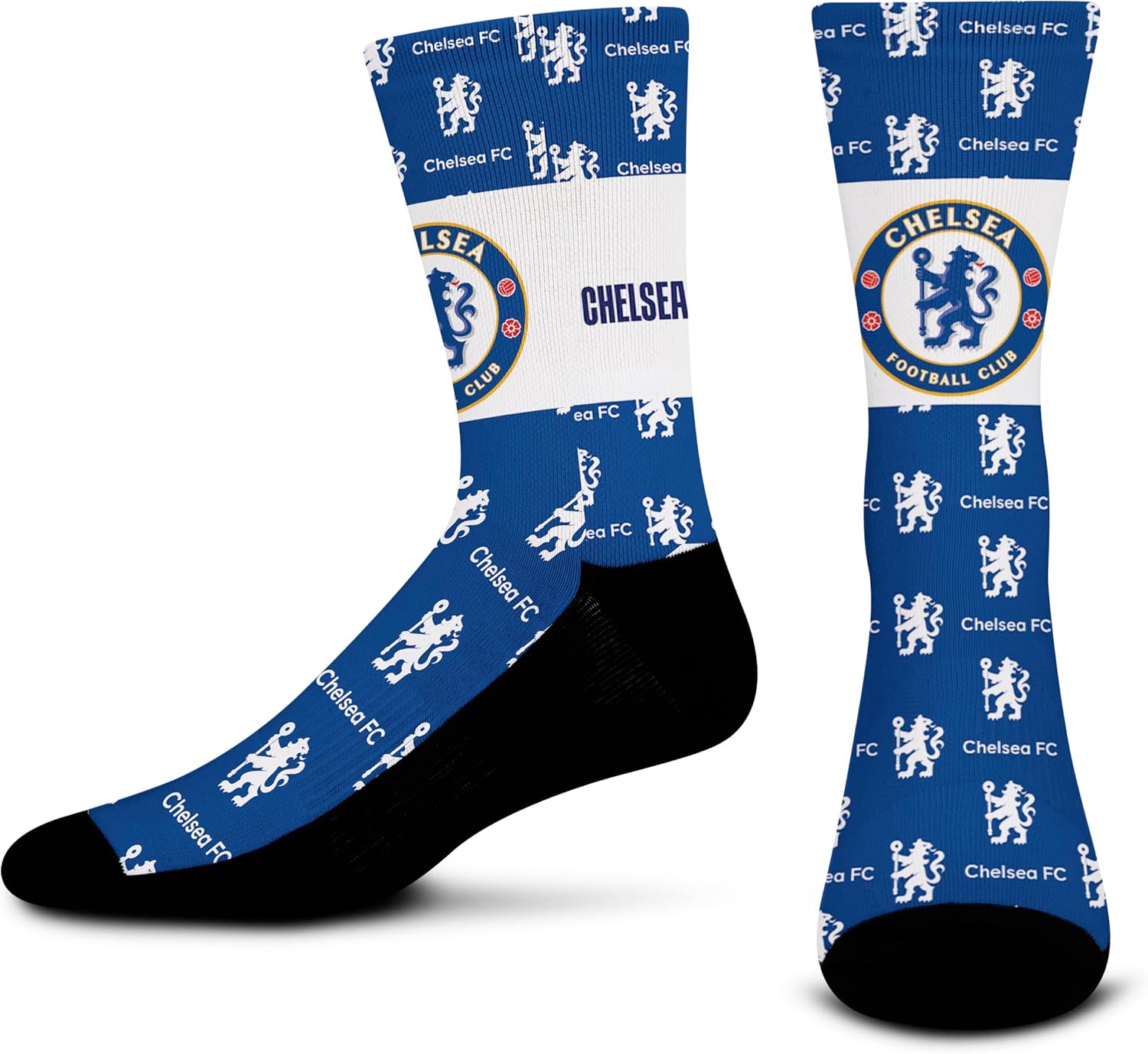 For Bare Feet English Soccer Unisex Premier League Gradient Crew Sock Large